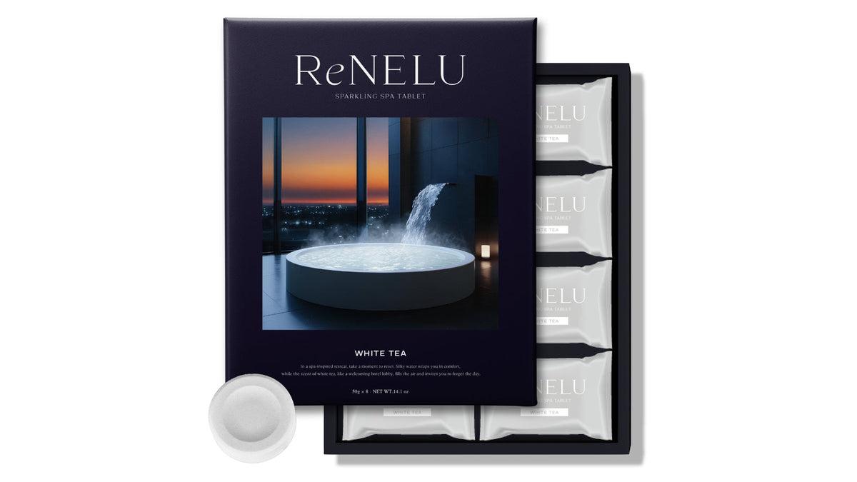 ReNELU SPARKLING SPA TABLETのパッケージと個包装